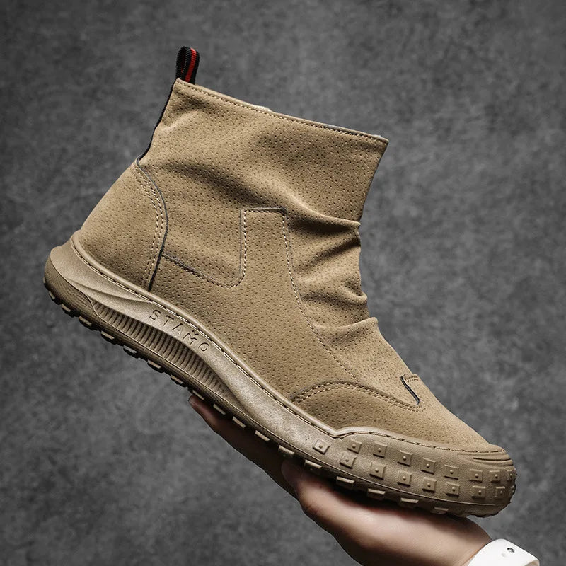 Water Resistant Motorcycle Low Ankle Boots - Luxicro