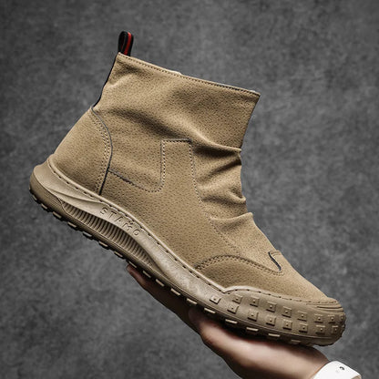 Water Resistant Motorcycle Low Ankle Boots - Luxicro