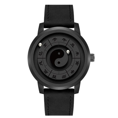 Stylish Automatic Brown Leather Wrist Watch