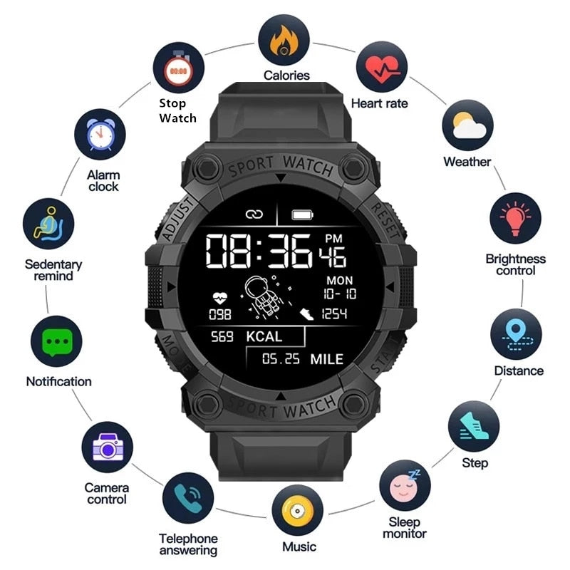 Fitness Tracker Smartwatch with Bluetooth