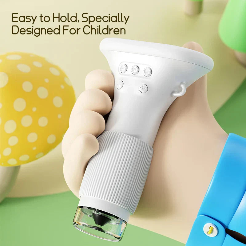 Portable Kids Microscope Set, 2 Inch Pocket Science Kit
