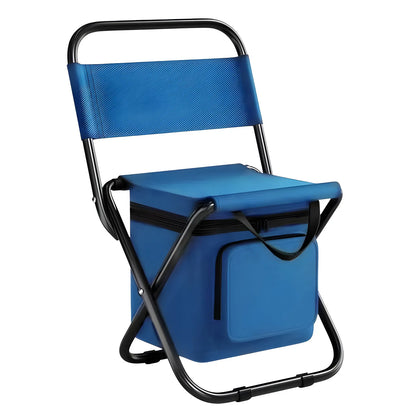 Cooler Portable Folding Camping Stool - Luxicro