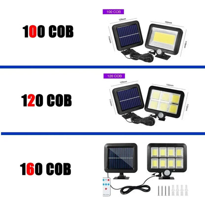 Bright Solar Powered Motion Light with 3 Modes
