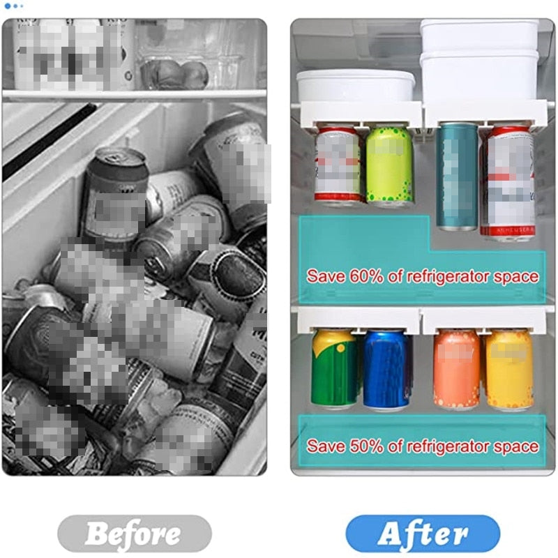 Easy Access Fridge Storage Slide Shelf