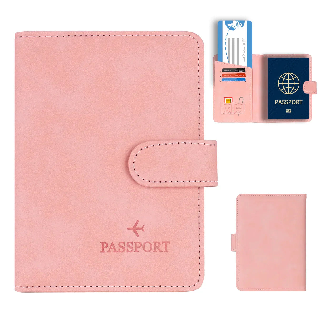 Secure Travel Passport Wallet for Men Women