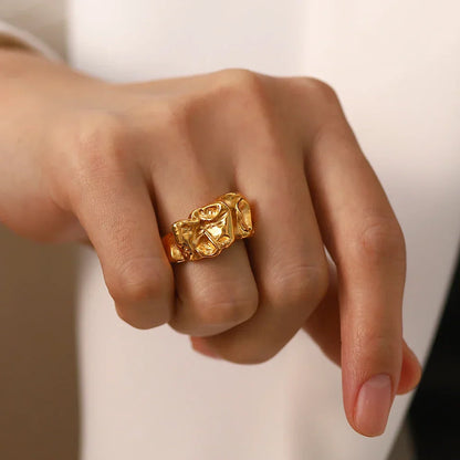 Trendy Stone Statement Ring