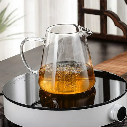 Big Thermal Glass Teapot with Metal Strainer