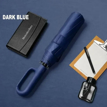 Compact Rain Umbrella with Sun Protection