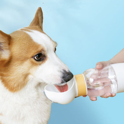 Portable Pet Water Bottle & Food Feeder Set