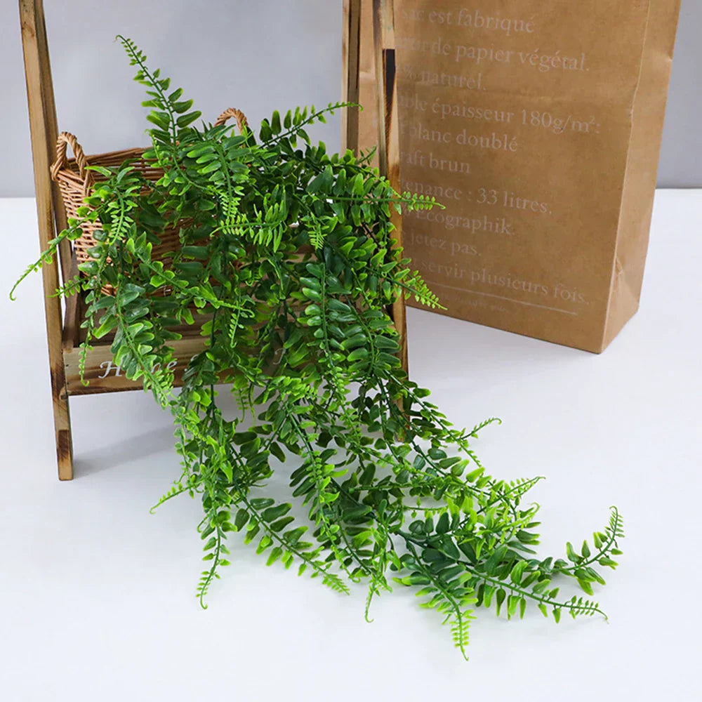 Realistic Hanging Artificial Fern Plant 90cm UV Resistant