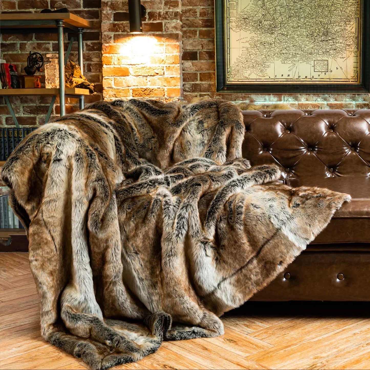 Super Soft Faux Fur Throw Blanket - Luxicro