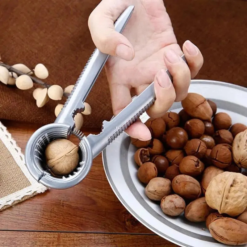 Premium Metal Nutcracker for Walnuts and Nuts - Luxicro