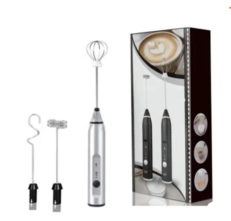Compact USB Handheld Milk Frother and Mini Blender