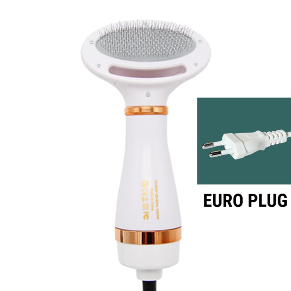 Dual Function Pet Grooming Dryer Brush - Luxicro