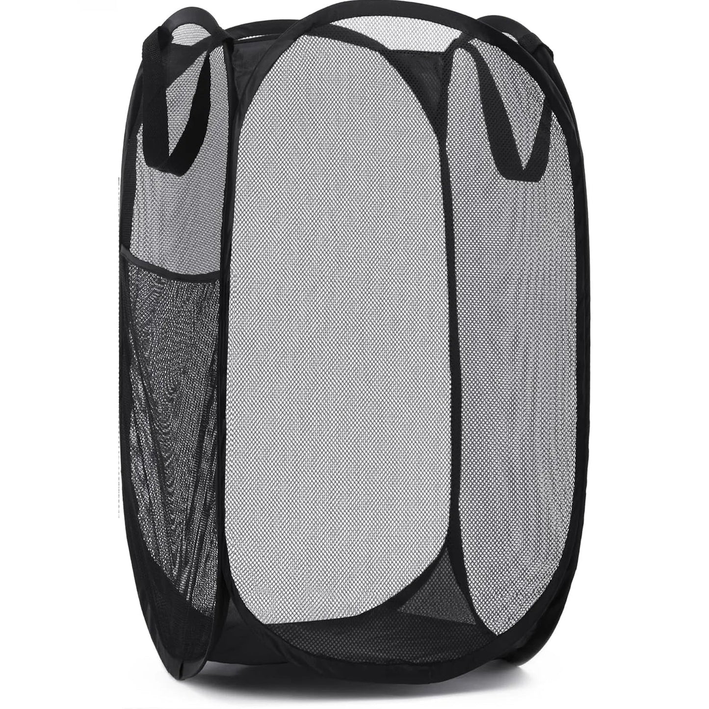 Spacious Collapsible Laundry Hamper with Pockets - Luxicro