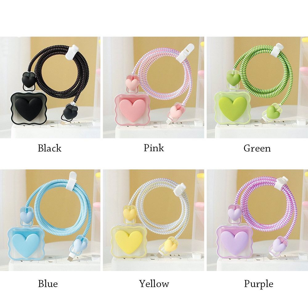 Clear Phone Charging Cable Cover Case
