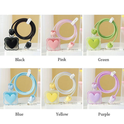 Clear Phone Charging Cable Cover Case