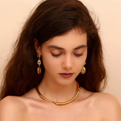 Trendy Long Feather Tassel Earrings