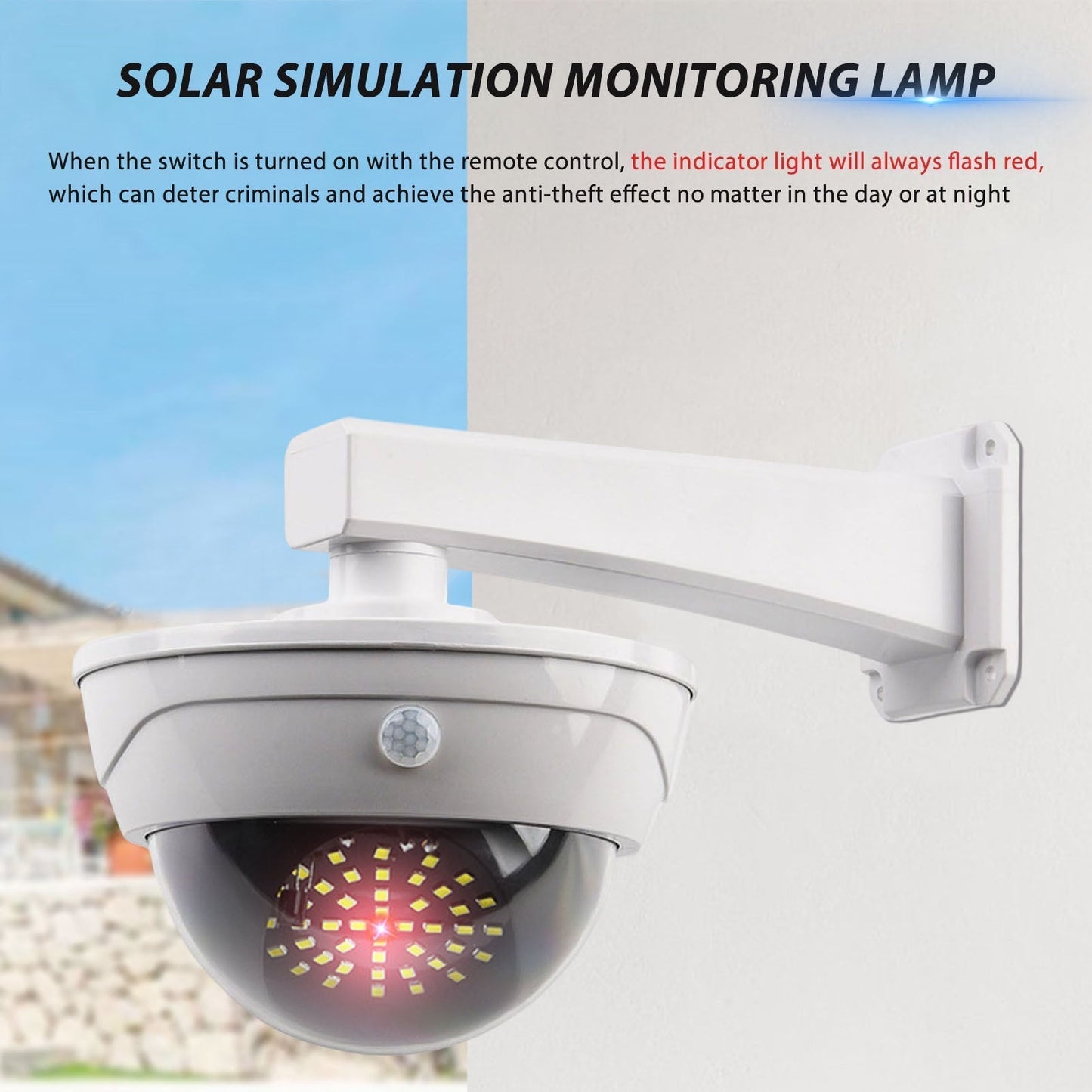 Durable Waterproof Solar Fake CCTV Camera