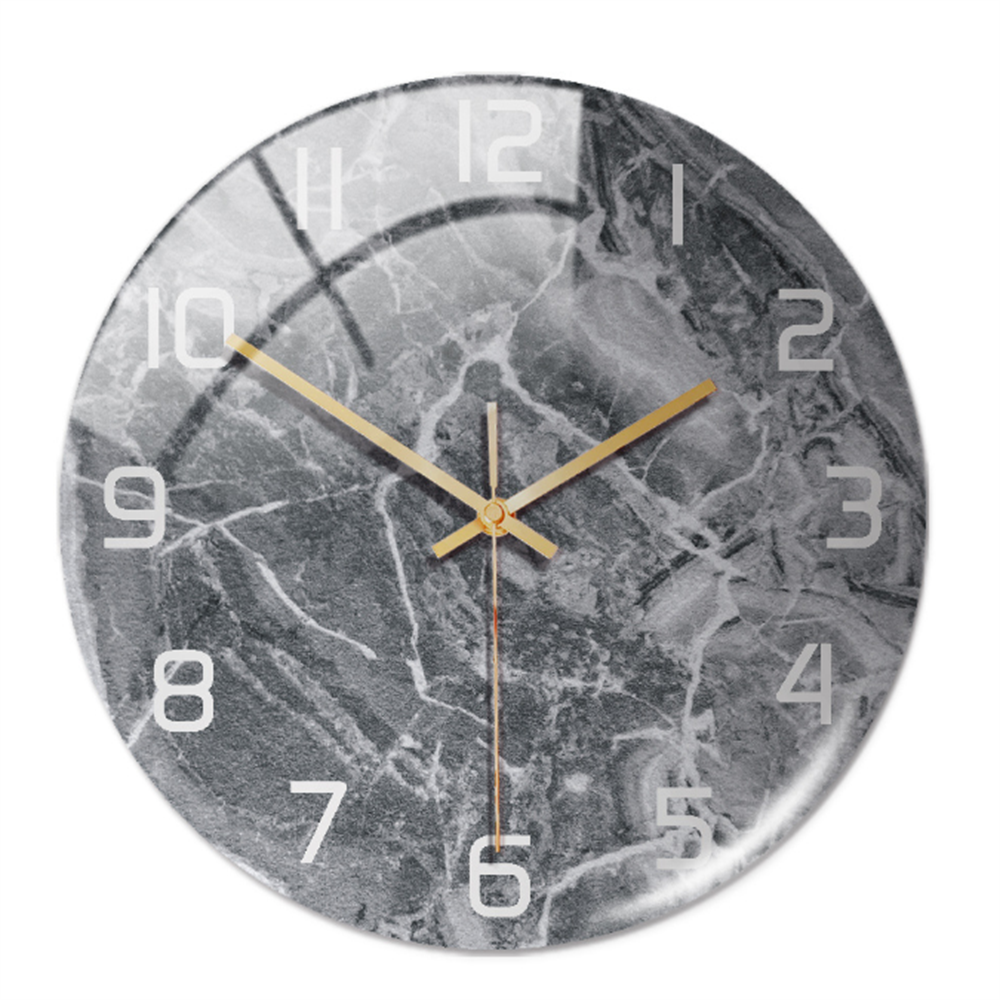 Elegant Silent Marble Wall Clock
