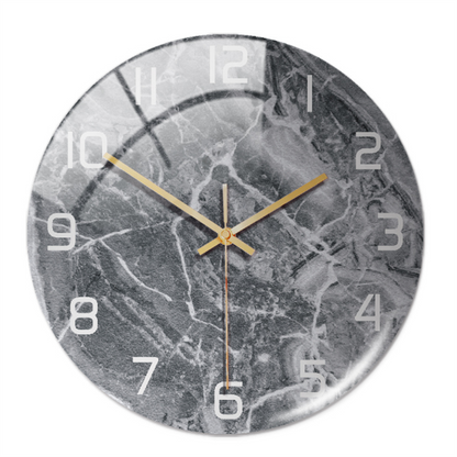 Elegant Silent Marble Wall Clock