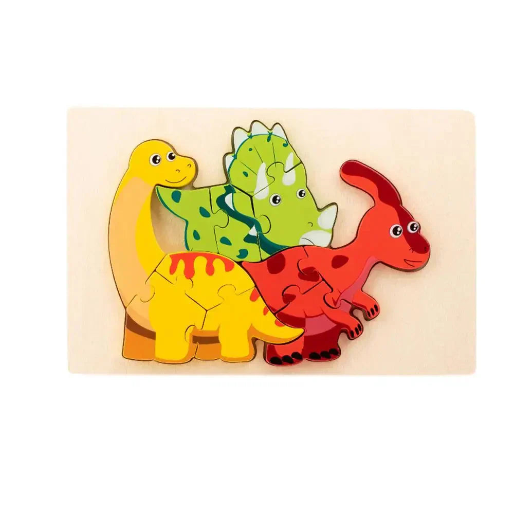 Vibrant Wood Kids Jigsaw Puzzle