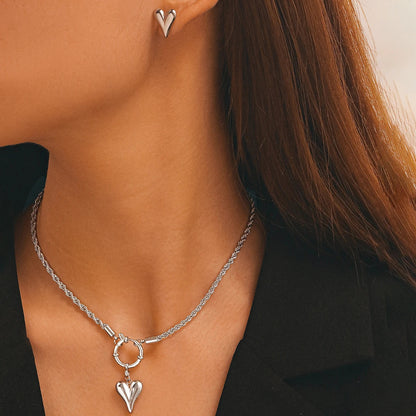 Fashionable Anchor Heart Jewelry Set