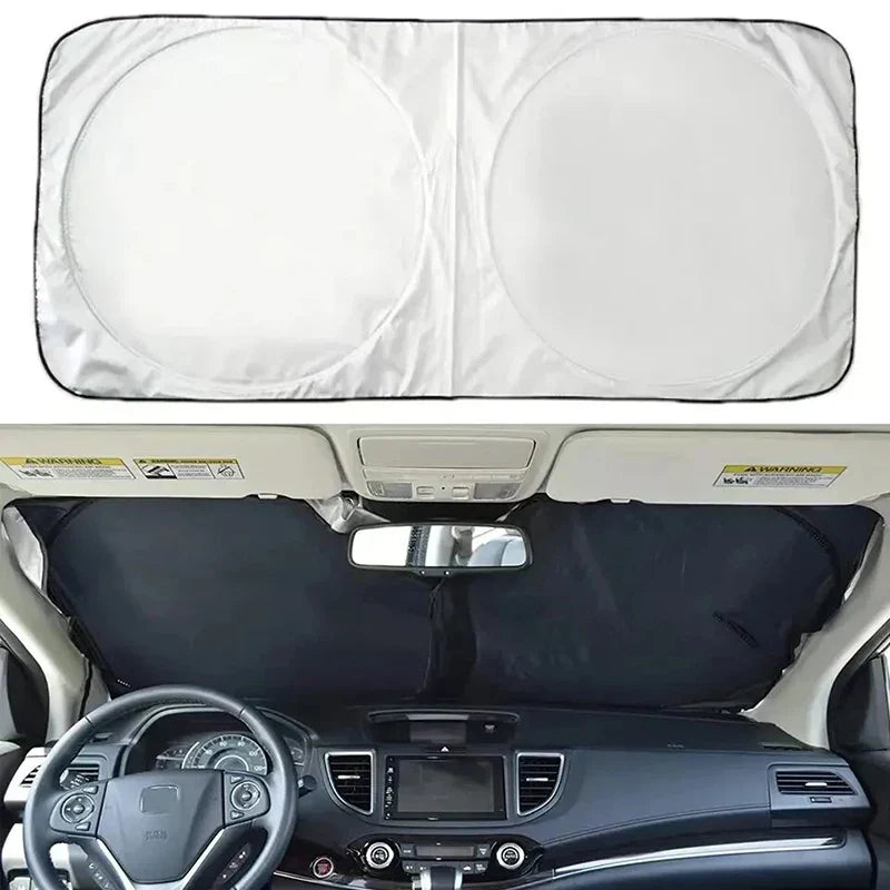 Premium Car Window Sun Shade Foldable Heat Blocker - Luxicro