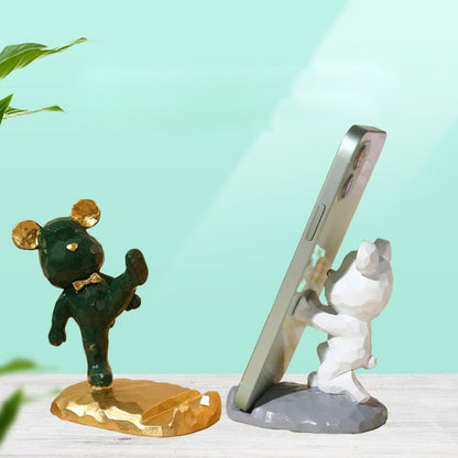 Cute Small Phone Bear Holder Stand