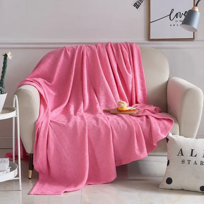 Cozy White Blanket for Living Room