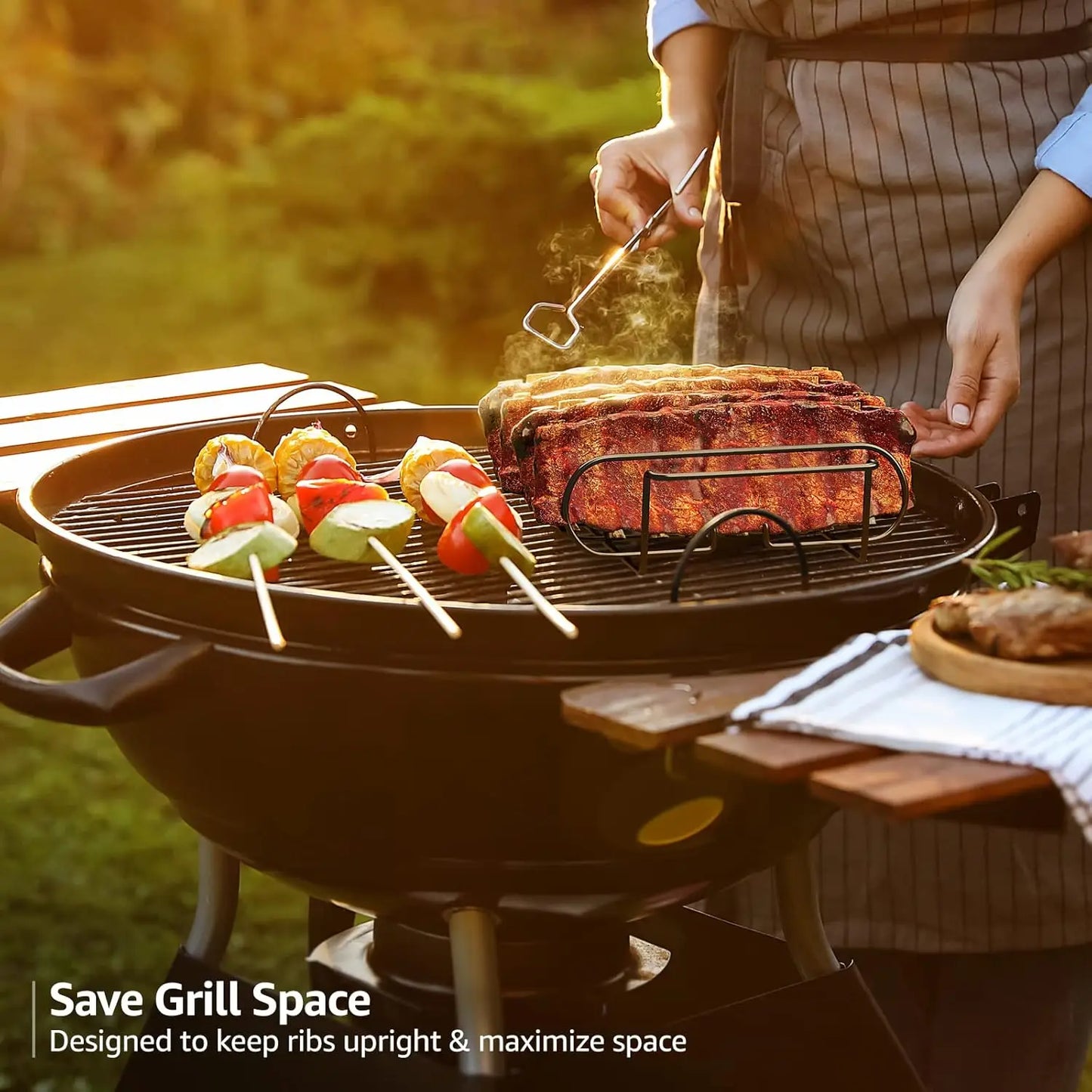 Deluxe 4 Rack Grill Mat Set Non Stick BBQ Accessory