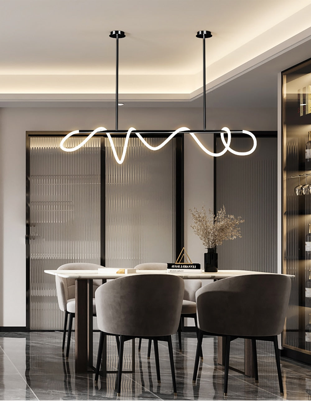 Modern Dimmable LED Ceiling Light Fixture