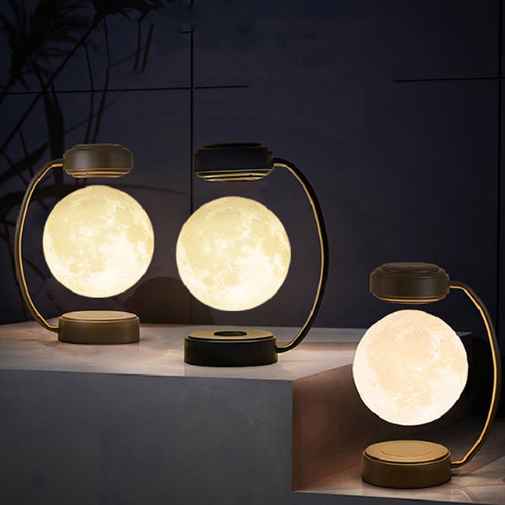 Floating Glow LED Moon Table Lamp