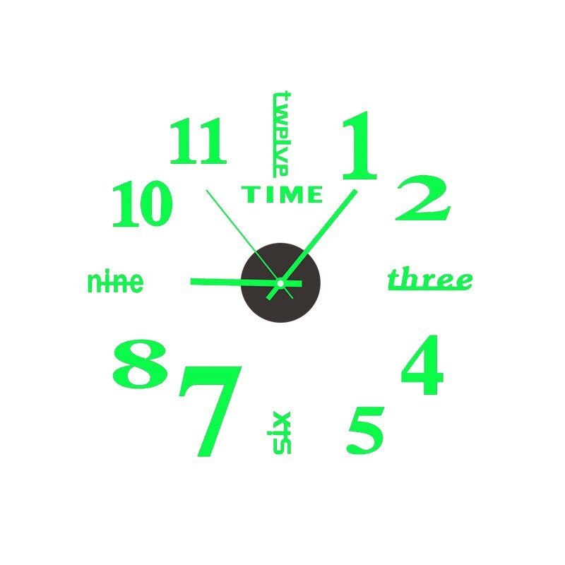 Modern 3D Glow Silent Wall Clock