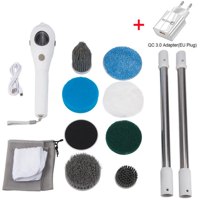 Ultimate 8-in-1 Wireless Cleaning Brush Kit