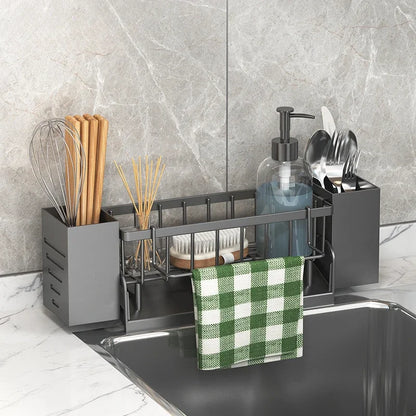 Compact Bathroom Sink Organizer with Soap Dish