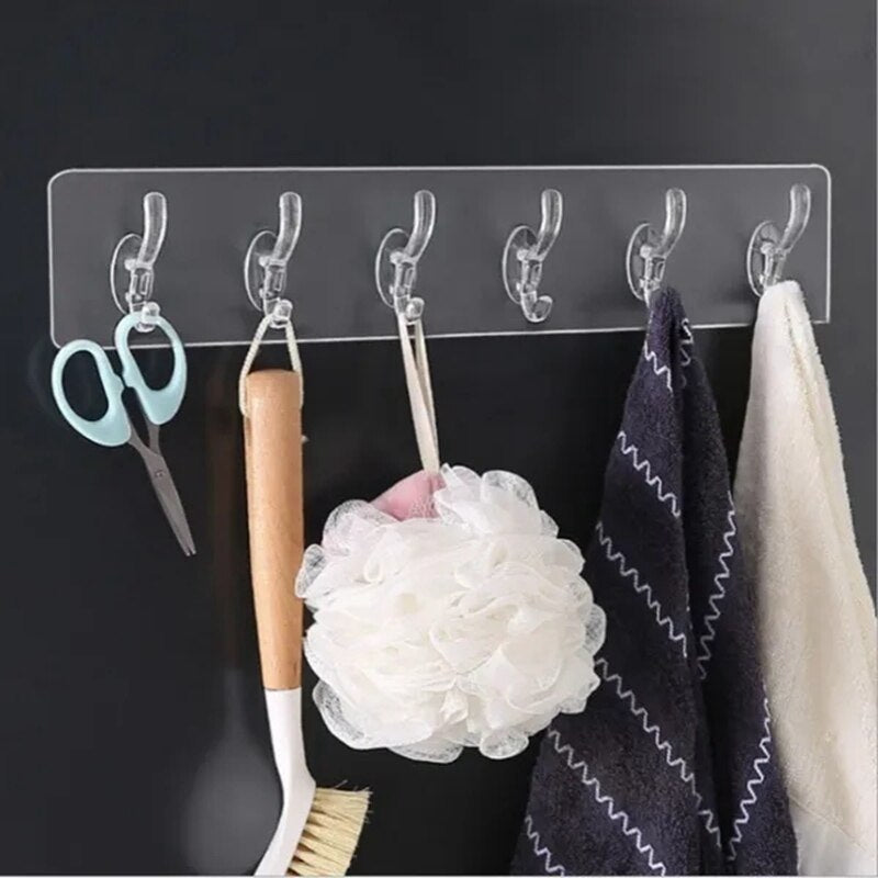 Clear Easy Peel Wall Hooks
