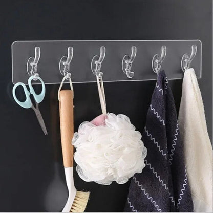 Clear Easy Peel Wall Hooks