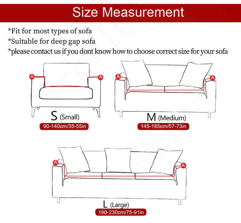 Comfortable Fit Elastic Couch Cover