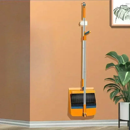 Compact Sweeper and Broom Set with Hair Removal