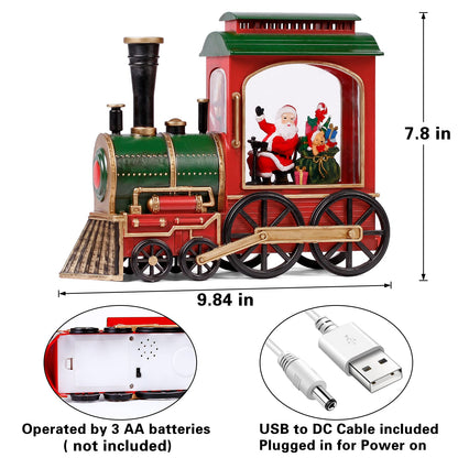 Classic Holiday Musical Christmas Train Box