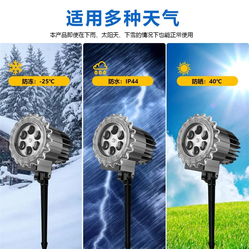 Scary Halloween LED Light Projector Outdoor Waterproof