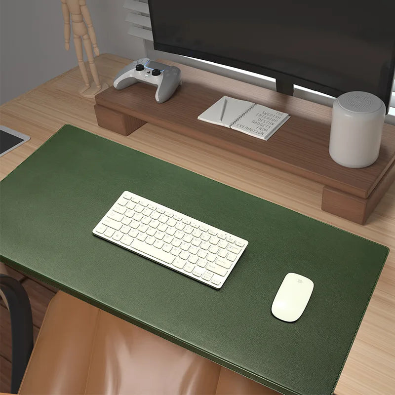 Soft Leather Desk Mat - Ergonomic Wrist Support
