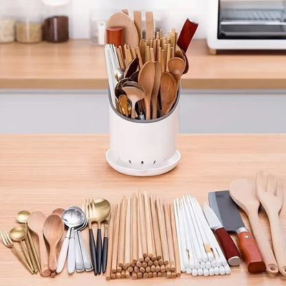 Convenient Kitchen Utensil Holder with Drain