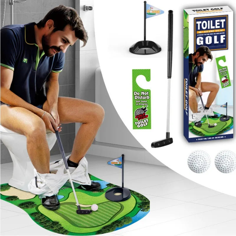 Funny Bathroom Golf Kit for Men - Luxicro