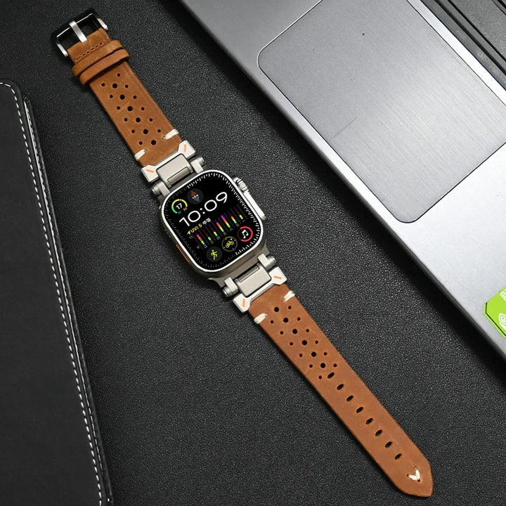 Premium Leather Apple Watch Strap