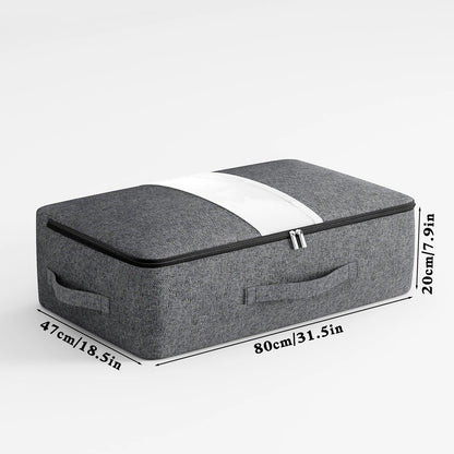 Big Collapsible Zip Storage Bag with View Window
