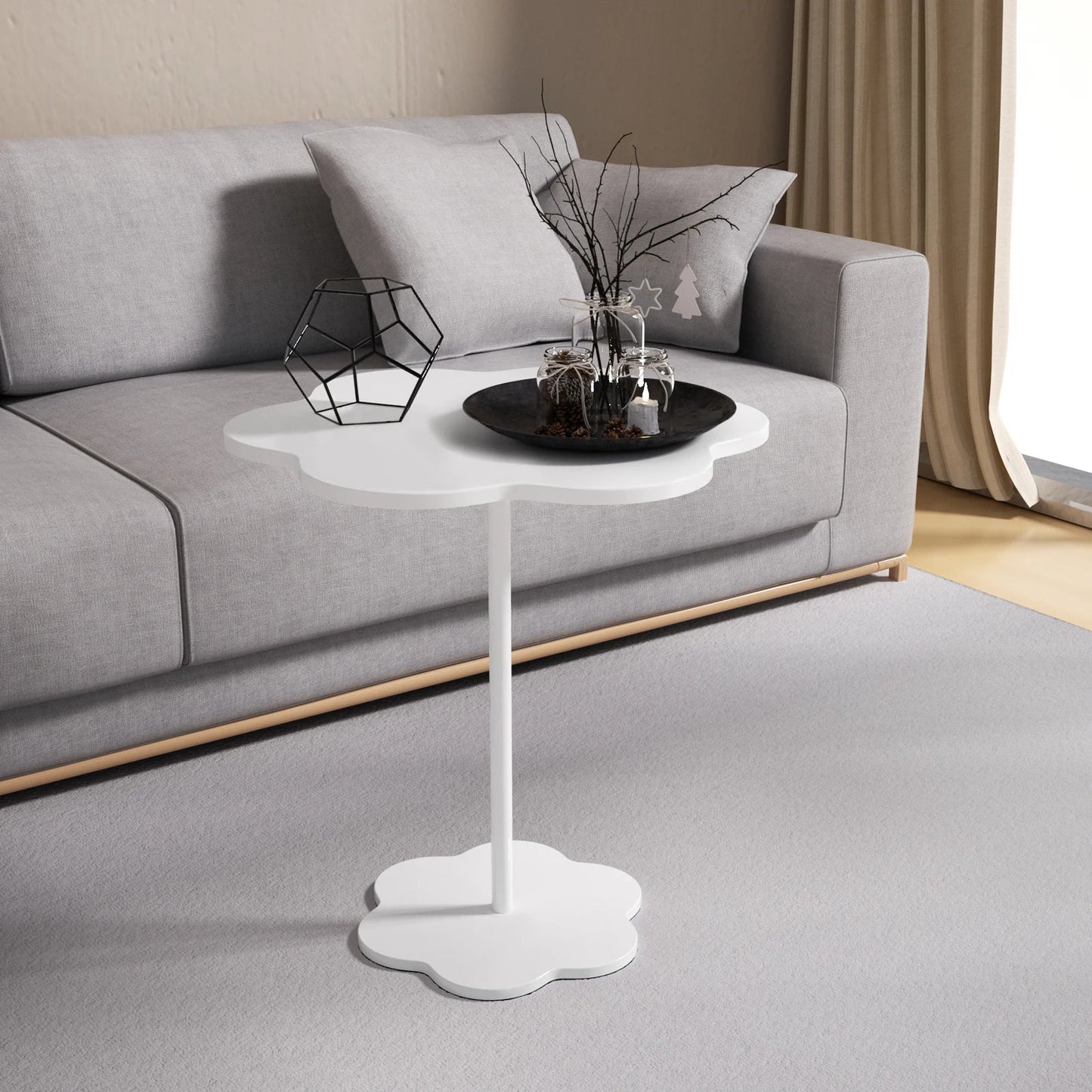 Unique White Side Table