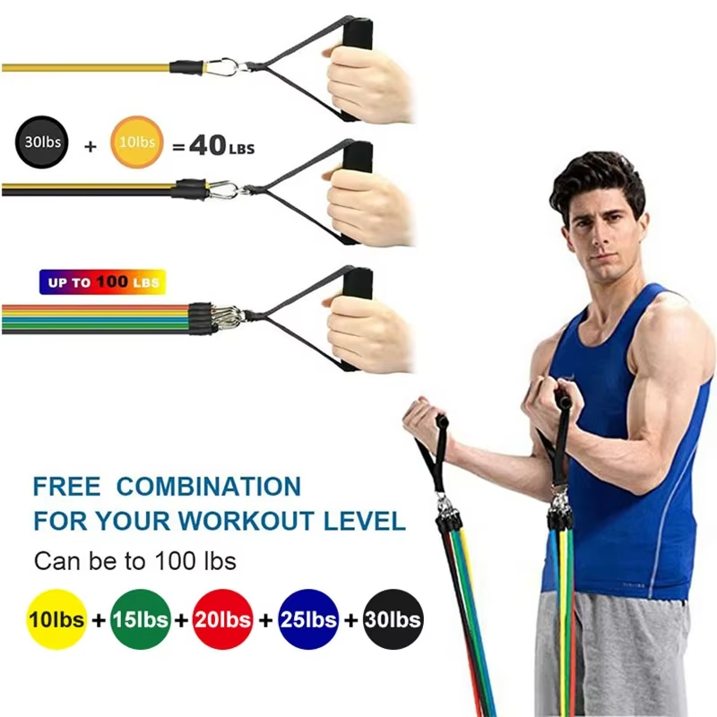 Premium 11pc Resistance Band Kit with Carry Case