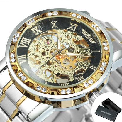 Stylish Self-Winding Mens Skeleton Watch - Luxicro